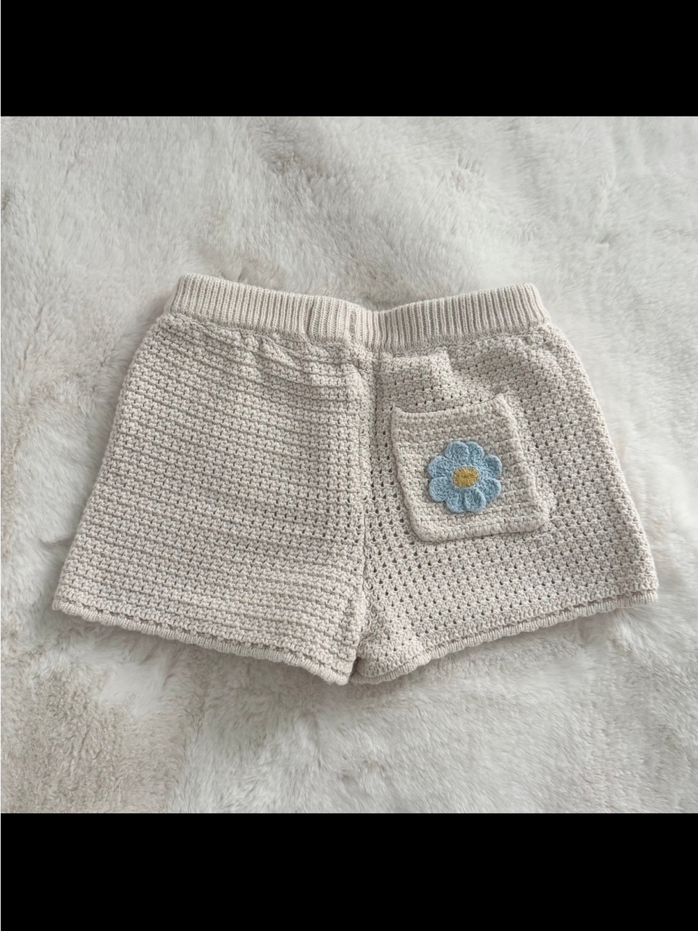 Zara Kids Crochet Knit Shorts - Size 6 Years